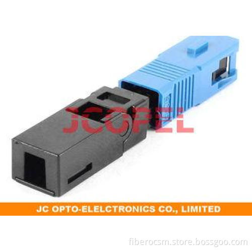 SM FTTH Fiber Optic Fast Connector Concentering SC Fibre Co